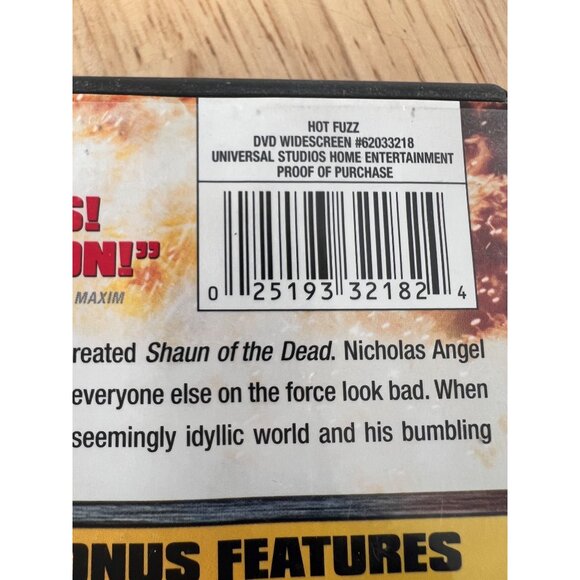 Hot Fuzz 2007 DVD Widescreen Edition Simon Pegg Comedy Movie Pre-Owned - Picture 3 of 4